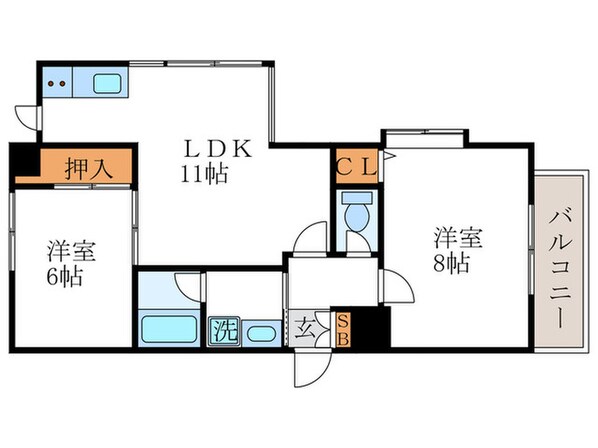 シベ－ルの物件間取画像